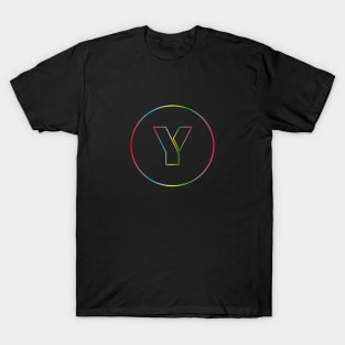 letter Y colorful design T-Shirt